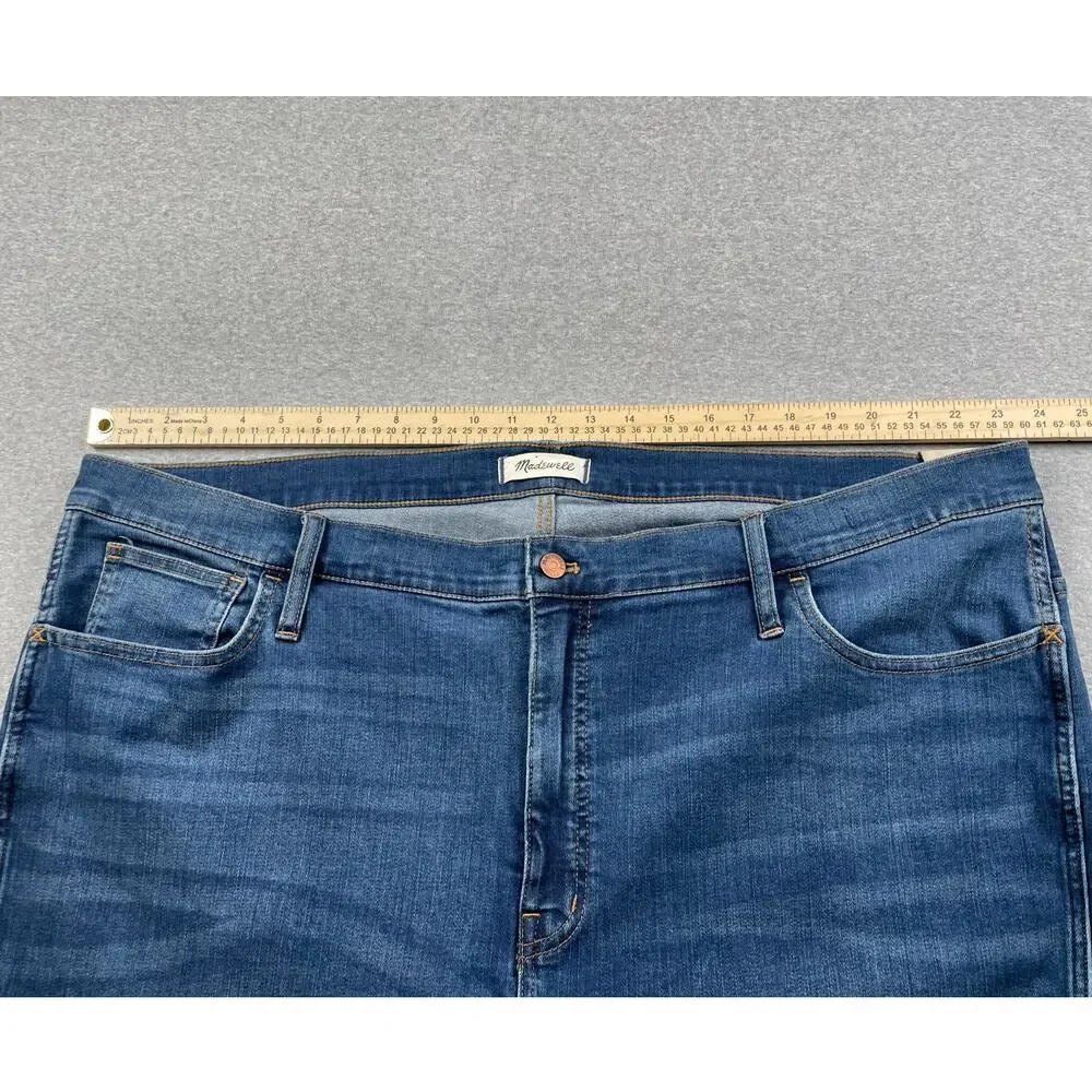 Madewell Jeans Womens 37 Blue Skinny Roadtripper High Rise Stretch Medium Wash